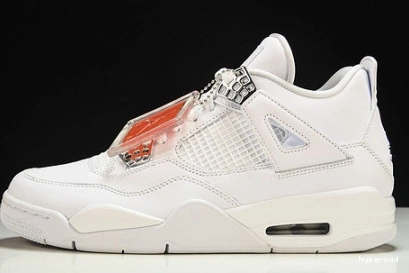 Hyperoad MENS JORDAN RETRO AIR WHITE “PURE 4 MONEY” 1118